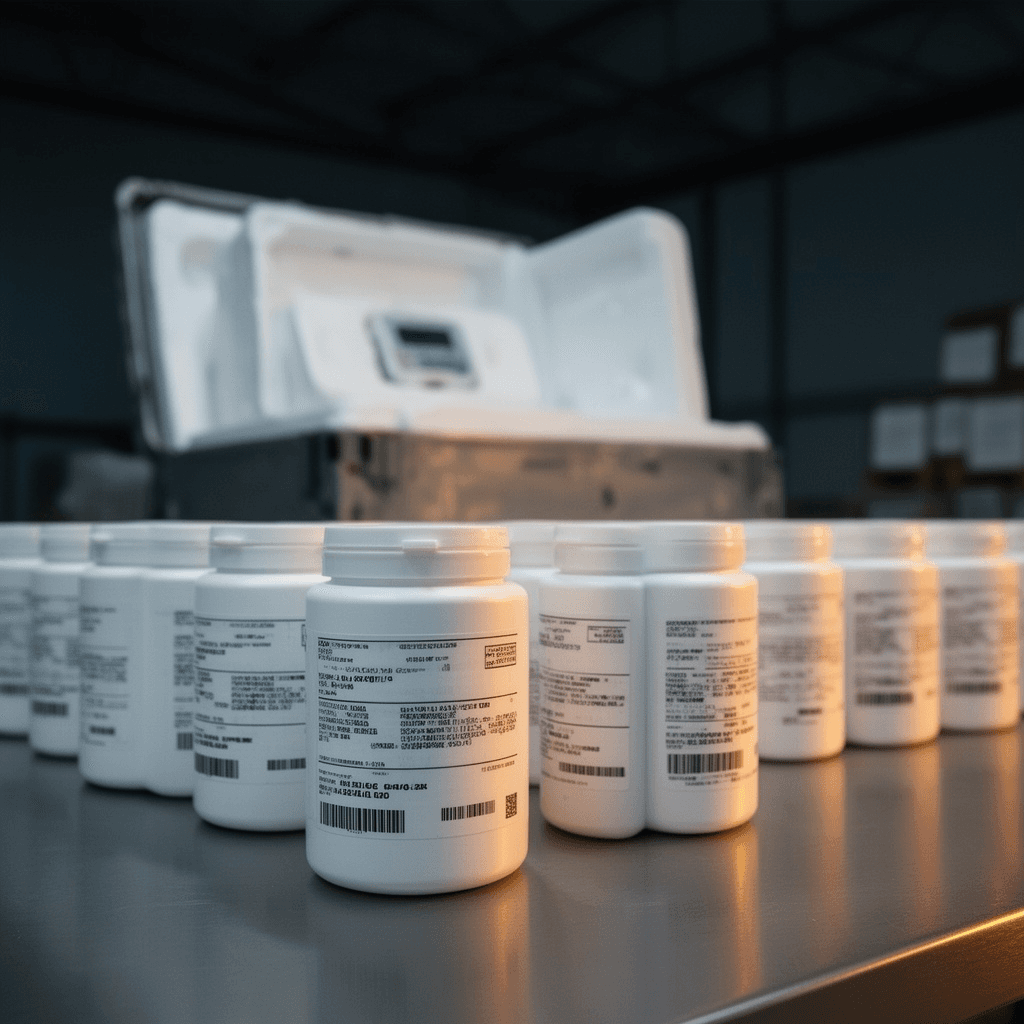 Pharmaceutical-grade cannabis packaging and export preparation